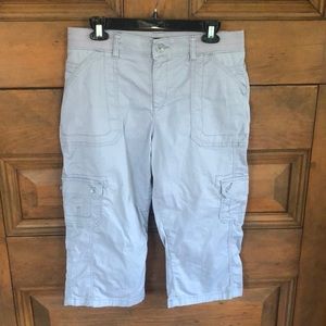 Lee Relaxed Fit Gray Capris, 12